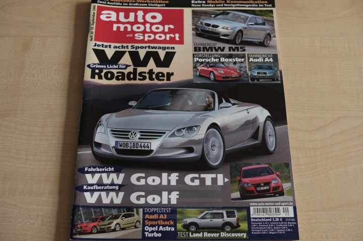 Deckblatt Auto Motor und Sport (20/2004)